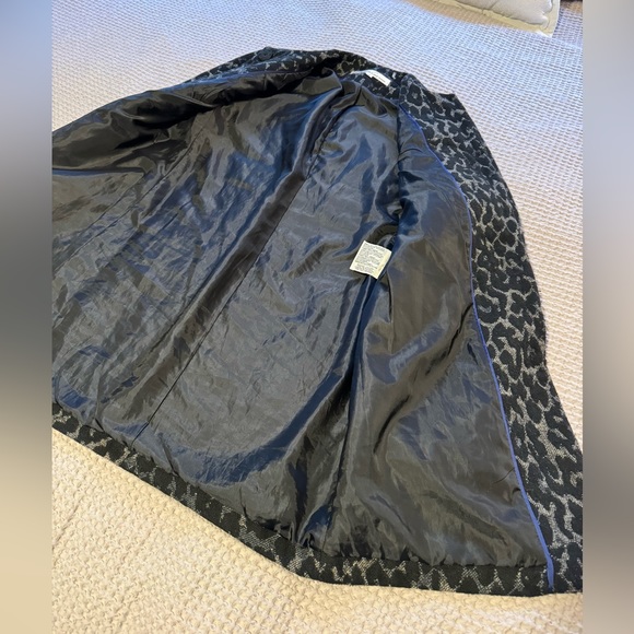 Vintage Kenneth Cole New York Wool Blend Leopard Print Coat - Picture 9 of 12